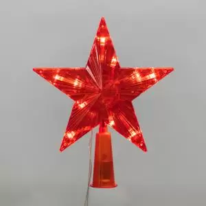 Светодиодная фигура на елку Звезда красная 15см, 10LED, постоянное свечение, 230В NEON-NIGHT